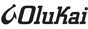 OluKai logo: A stylized depiction of a fish hook, symbolizing the brand's connection to ocean and island lifestyle. From comfortable sandals to versatile shoes, OluKai blends modern innovation with traditional artistry, offering a range of products.