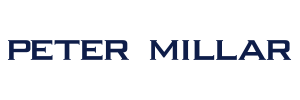 Peter Millar logo: A refined emblem featuring the brand's name in elegant font, exemplifying sophistication and style. From tailored shirts and finely-crafted outerwear to upscale accessories, the brand caters to individuals seeking refined fashion statements. With a focus on quality materials and a commitment to exquisite design, Peter Millar celebrates the art of dressing well.