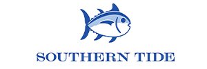 Southern Tide logo featuring a leaping marlin fish with the brand name 'Southern Tide' in bold letters below. From vibrant polo shirts to carefully crafted outerwear, Southern Tide epitomizes the allure of coastal chic, making it a beloved choice for those who seek classic yet contemporary fashion that captures the essence of Southern coastal charm.