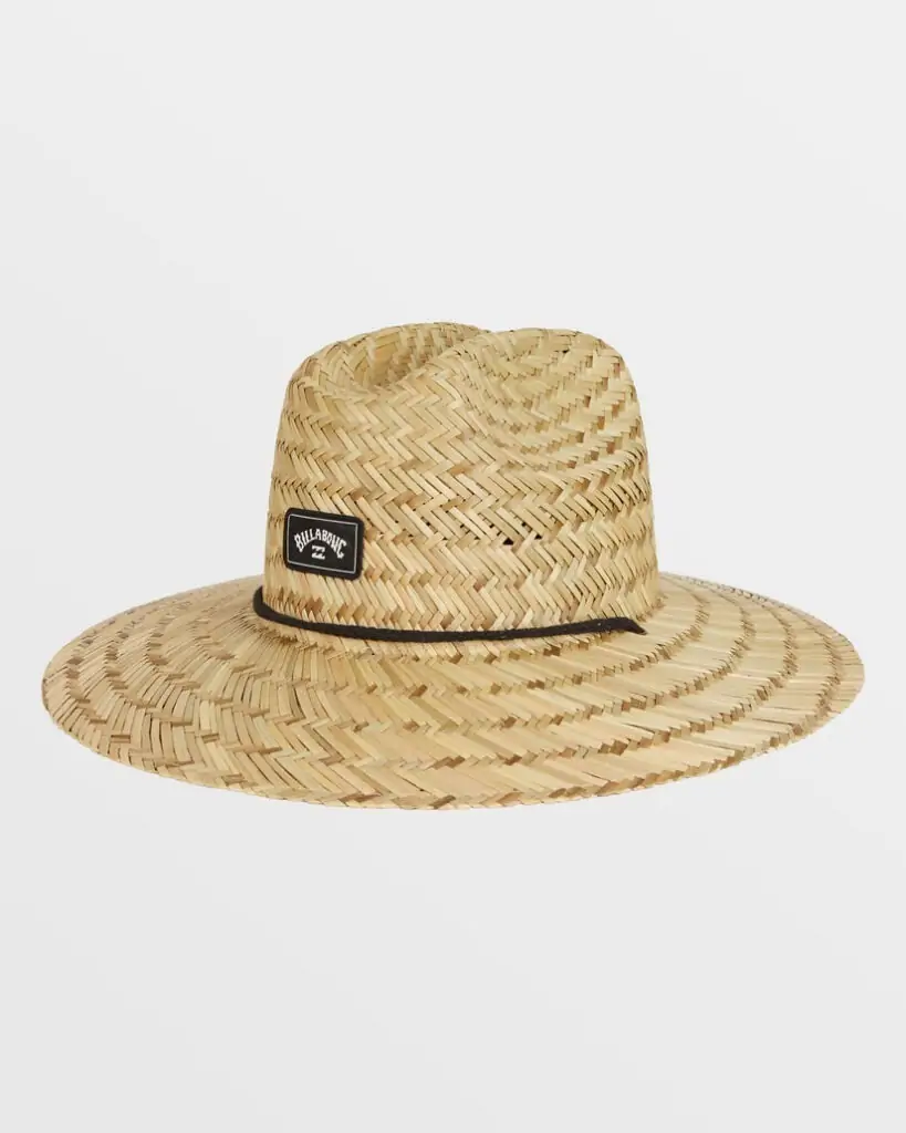 Billabong straw hat providing sun protection and style for beach adventures in 30A.