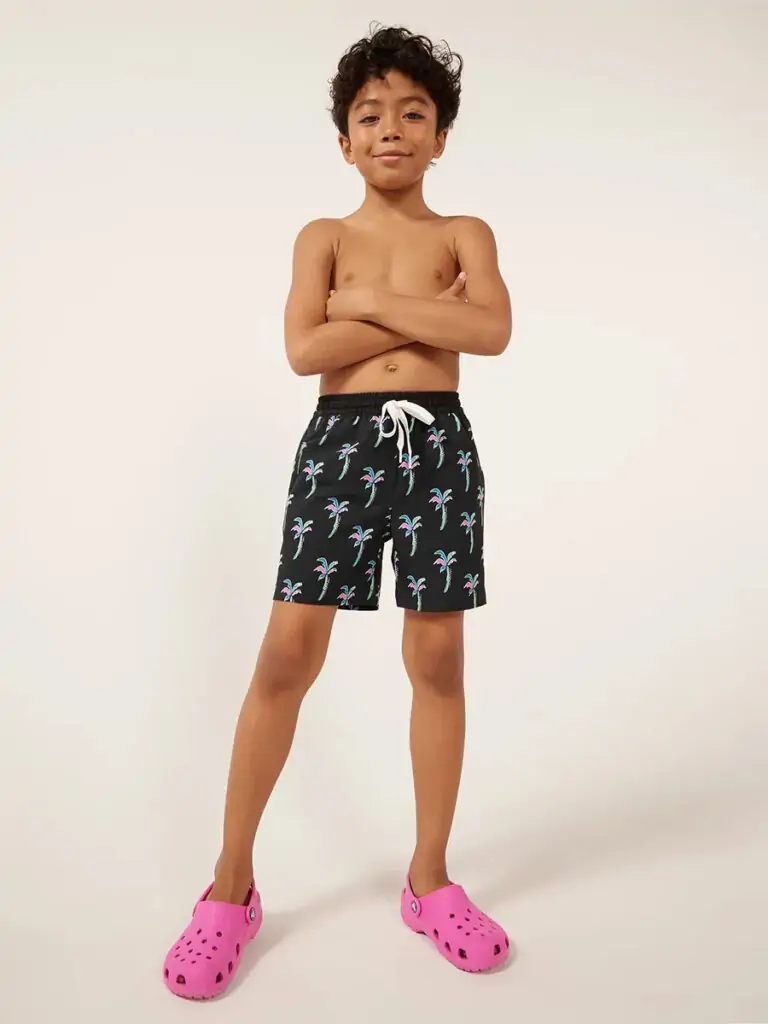 Youth Classic Swim Trunk by Chubbies, featuring fun patterns, ideal for beach activities in Panama City Beach