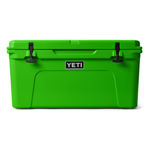 Rugged green YETI Tundra 65 cooler, ready for adventures on Grayton Beach or camping along 30A’s scenic trails.